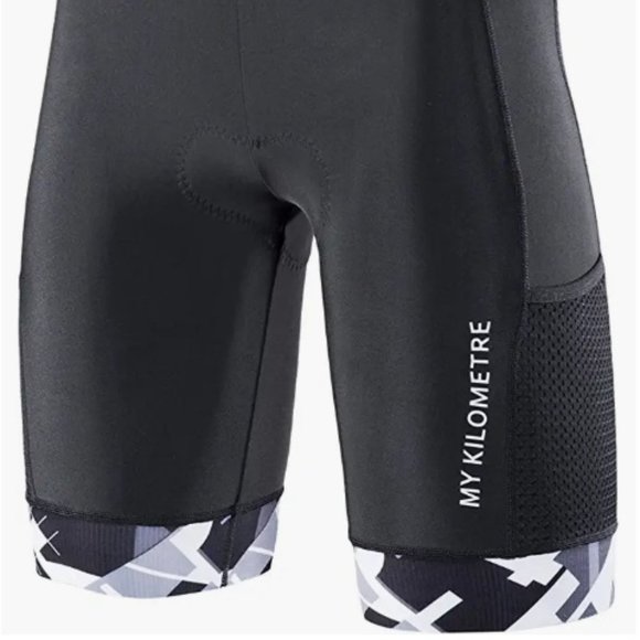 MY KILOMETRE Other - Triathlon Shorts Mens 9" Adjustable Drawstring Easy Reach Leg Size XL